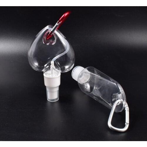 Alcohol Spray Bottle Reusable Portable Mini Size Hand Sanitizer Travel Small Size Holder Hook Keychain Carrier