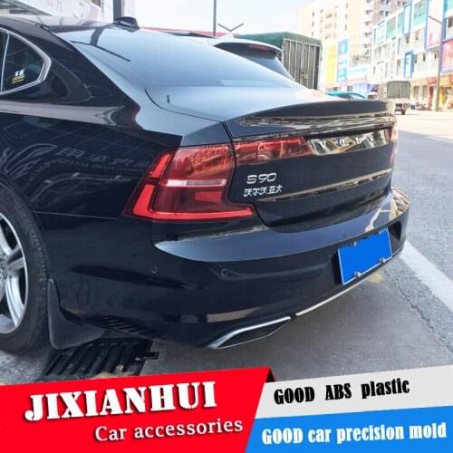 For Volvo S90 Spoiler 2018-2019 Volvo S90 Spoiler ZSK ABS plastic Material Car Rear Wing Color Rear Spoiler