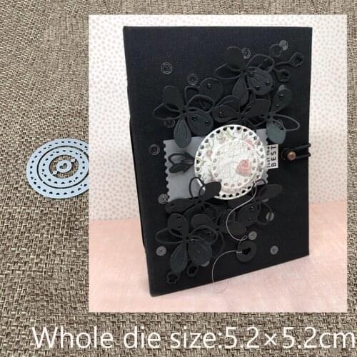 XLDesign Craft Metal Cutting Die cut dies 3pcs heart circle frame scrapbook Album Paper Card Craft Embossing die cuts