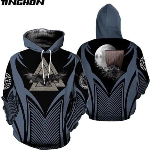XS-7XL Viking Warrior Tattoo New Fashion Tracksuit casual 3D full Print Hoodie/Sweatshirt/Jacket/Mens Womens style 12