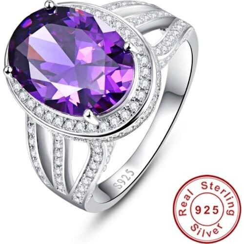 10.2ct Natural Amethyst Fire Mystic Topaz Solid 925 Sterling Silver Ring Cocktail Vintage Jewelry