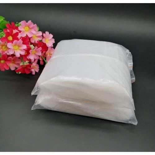 1000pcs White Plastic Zip Lock Plastic Bags PE Ziplock Bags Clear Storage Bag Gift Packaging Bags Reclosable Ziplock Bag Pouches