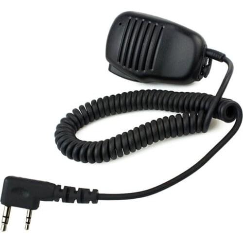 2 Pin Mini PTT Speaker MIC For BAOFENG Kenwood Walkie Talkie BAOFENG UV-5R UV-82 BF-888S Two Way Radio