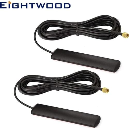 Eightwood 2pcs 4G LTE Adhesive Antenna for Vehicle Car Truck RV Marine Boat Mobile Cell Phone Signal Booster Cellular Amplifier
