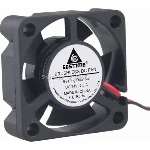2 Pieces LOT Gdstime 30mm 3010 3cm 30x10mm Ball DC 24V 2Pin Small Cooling Exhaust Fan