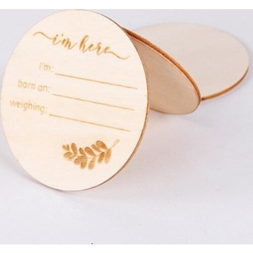 50/100 Pcs 100mm Wooden Pieces Slices Wood Chip Wedding Household Decoration Board Wood Round Square for Children DIY Painted