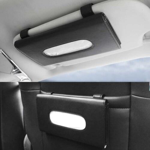 Car Tissue Box Car Sun Visor Tissue Box Holder Auto Interior Storage Decoration Car Accessories paper towel box