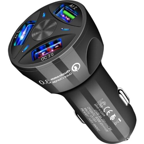 Car Charger USB Quick Charge QC3.0 Ports Car Cigarette Lighter Adapter For Peugeot 308 408 508 RCZ 208 3008 2008 206 207 406 407