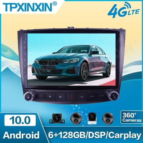 For Lexus IS250 300 2006-2012 Car Multimedia Player Recorder Stereo Android 10 Auto Radio Audio GPS Navigation Head Unit No 2din