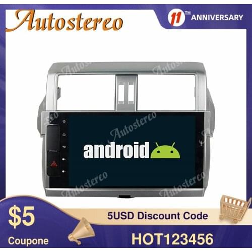 PX6 Android 9.0 Car GPS Navigation For Toyota Land Cruiser Prado 2014-2016 Auto Radio Multimedia Player Head Unit No DVD Player