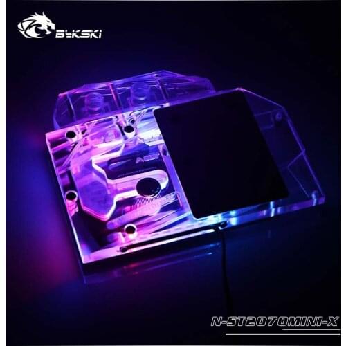 Bykski GPU cooler Full Cover Graphics Card Water cooling Block for ZOTAC GeForce RTX2070-8GD6 MINI OC N-ST2070MINI-X