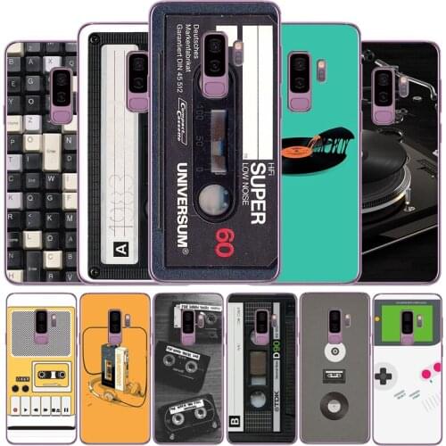 Retro music tape game console phone case For Samsung S7 S8 S9 S10 S20 EDGE Plus Lite note8 note9 note10 soft Back Cover Silicone