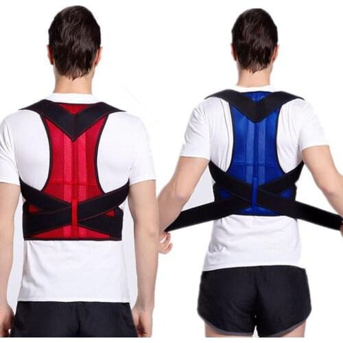 Men Posture Corrector Back Support Belt Orthopedic Posture Corset Back Brace Support Back Straightener Adjustable Shoulder Wrap
