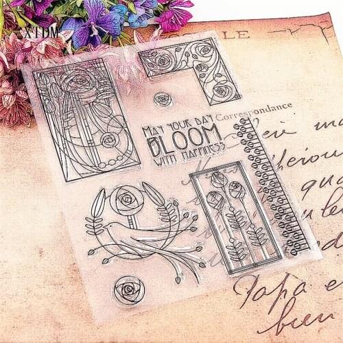 Hot selling bloom clear stamp / silicone seal flower stamp DIY scrapbook album / card production