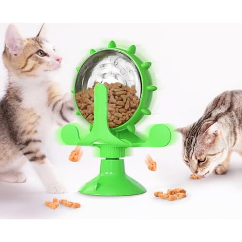 Treat Leaking Cat Toy Interactive Rotatable Wheel Toy for Cats Kitten Dogs Pet Products Accessories