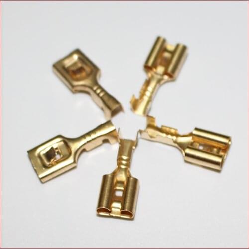 20Pcs/lot 7.8mm Female Crimp Spade Terminal Connection 7.8 mm Terminals Adaptor Connector Car Auto Boat Modified Accessories