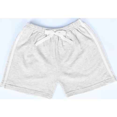 Summer Pants Men Shorts Solid Elastic Waist for Girls Boys Aesthetic Style Pants Baby Beach Shorts Solid Color Cool Clothes