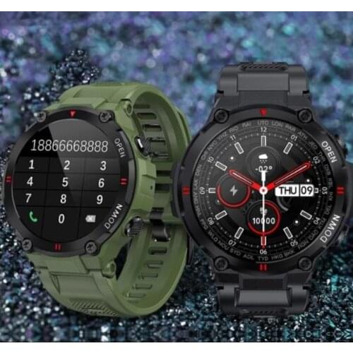 2021 New Smart Watch Men Bluetooth Call 400mah large battery Outdoor sport Fitness Tracker K22 Smartwatch men for Android IOS