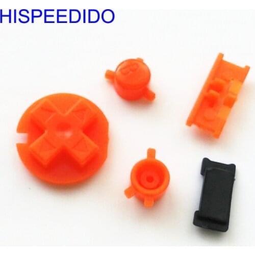 HISPEEDIDO 10sets/lot Colorful buttons set for Gameboy Color for GBC Game Console ON OFF Button AB Buttons D Pads replacement