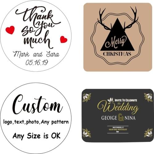 Custom Wedding Stickers, Personalized Sticker baby shower Candy Favors Gift Boxes Labels, Birthday, Logo, Photo decoration