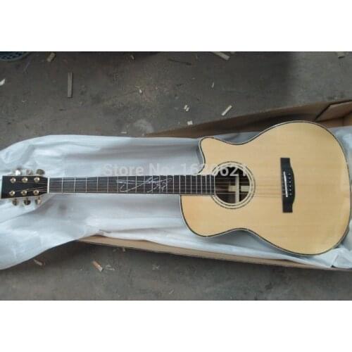 2019 NEW + Factory + 6 strings acoustic guitar Custom Lakewud acoustic sitka top rosewood body handmade 41" acoustic guitar