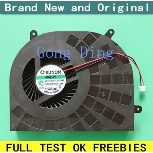 New laptop CPU gpu cooling fan Cooler Notebook Fit for MECHREVO X6 X6-H x6s LE01 LE02 X6S-M MR X6S-m2 MF75120V1-C220-A99