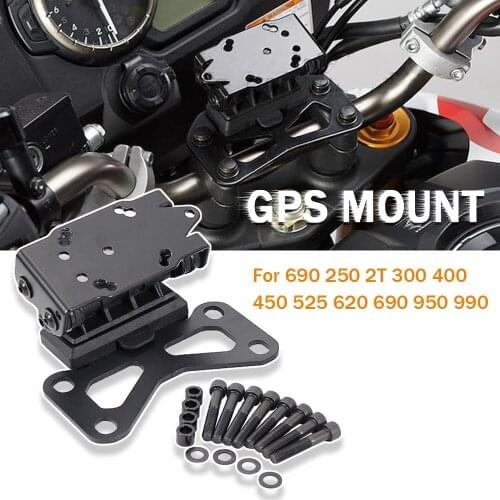 NEW Motorcycle For 990 SM R/T GPS Navigaton Plate Bracket Front Phone Stand Holder Phone 950 Adventure Supermoto/R 690 SMC R LC4