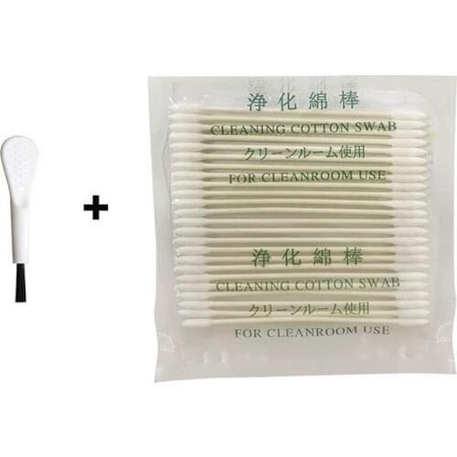 Dust Disposable Cleaning Swab Cotton Stick + Brush Cleaning Tool For AirPods Earphone Case Headphone Cover Earphone Accessories