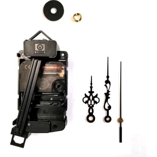 Ostar F333 Sweep quartz movement with Pendulum drive units Plastic Wiggler and hands 9301# black Clock Accessory