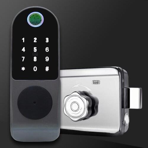 Fingerprint password lock anti-theft door door remote control mobile phone APP smart lock