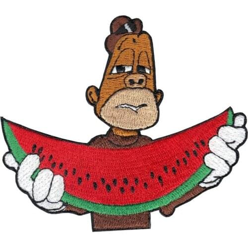 Custom embroidered Patches Creative cartoon animal cool fashion Iron On badge factory direct can be customized with your logo