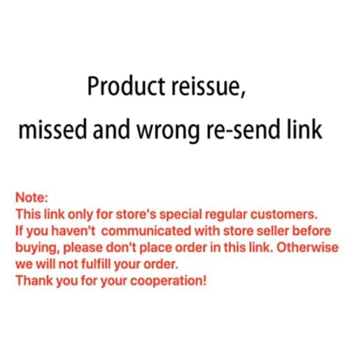 Product reissue & missed & wrong re-send link