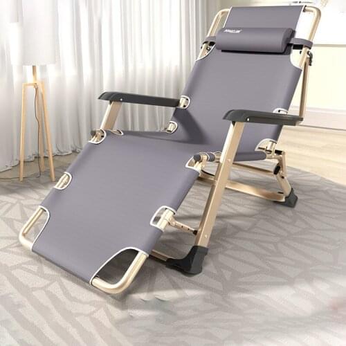 Home Office Folding Lounger Simple And Multifunctional Foldable Bed Portable Nap Armchairs Living Room Furniture Deck Chairs