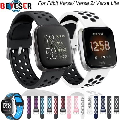 Replacement Band For Fitbit Versa/Versa 2 Soft Silicone Waterproof Wrist Accessories Watch Strap For Fitbit Versa 2 Band Correa