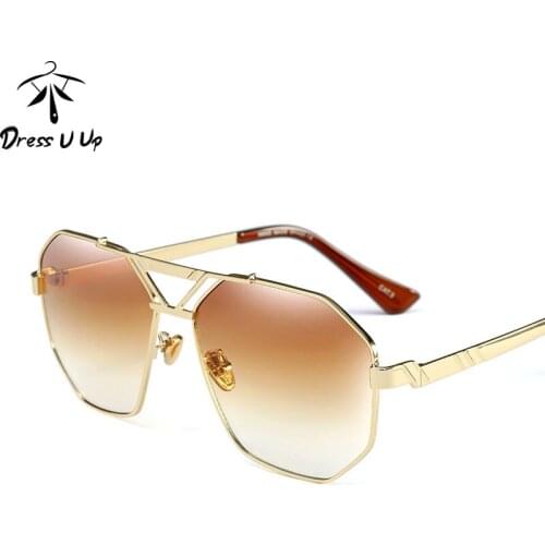 DRESSUUP Fashion Square Sunglasses Women Brand Designer UV400 Sun Glasses Male Clear Lens Shades Mujer Gafas Masculino