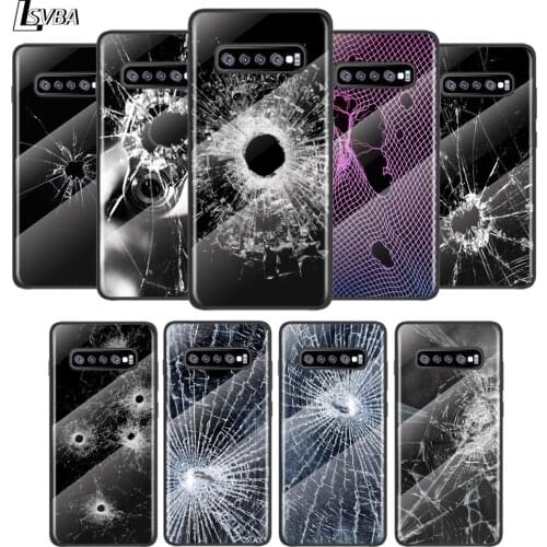 Trend Art Bullet Hole For Samsung Galaxy S21 Ultra Plus 5G M51 M31 M21 Tempered Glass Cover Shell Luxury Phone Case