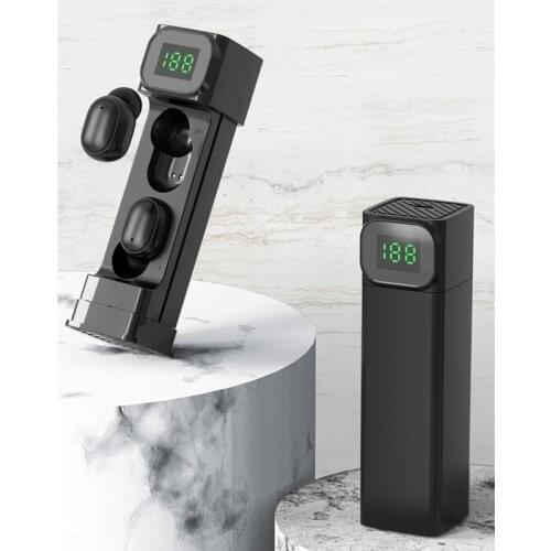 KINGSTAR Bluetooth TWS Headphone Handfree Earbuds Mini Earphones LCD Display Wireless Stereo Sports Headsets with Charging Box