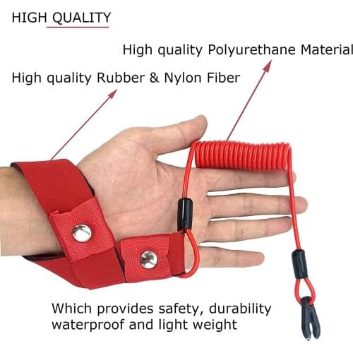 Universal Engine Stop Switch Key Lanyard Safety Tether for Yamaha Outboard ATV Bike