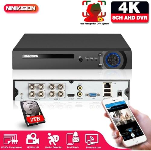 Face Human Detection H.265 8CH AHD 5MP surveillance DVR NVR 8 channel 5MP up to 16CH 1080P Security 3G WIFI DVR video recorder
