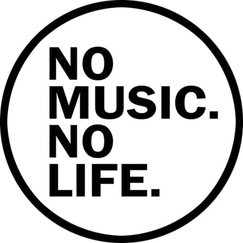 Funny Car Stickers NO MUSIC NO LIFE Vinyl Decal White/black for Auto Car Stickers Styling Car Decoration