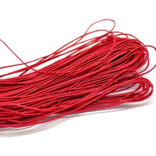 8Seasons Cotton Red Color Waxed Cotton Cord 1mm for Women Girls Handmade Bracelet/ Necklace DIY Making Jewelry Findings,80M