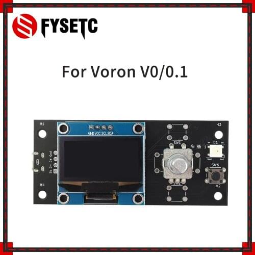 FYSETC Voron V0 1.3 inch OLED Display Screen Smart Display For Raspberry Pi 3 B+ Voron V0.1 3D Printer Accessories