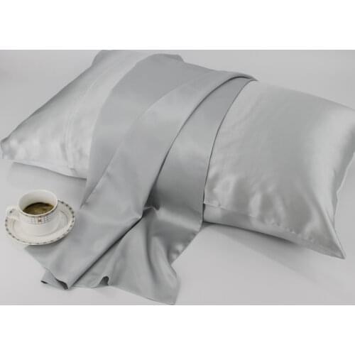 100% Queen Standard pure silk satin Soft Mulberry Plain Pillowcase Cover Chair Seat Square Pillow Cover Home