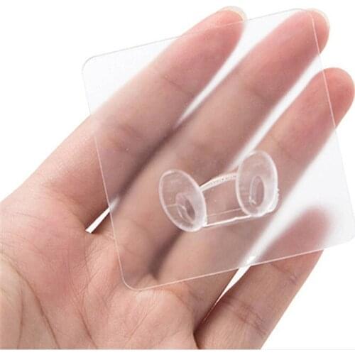 4Pcs Home Office Wall Adhesive Plastic Power Plug Socket Holder Hanger Hook