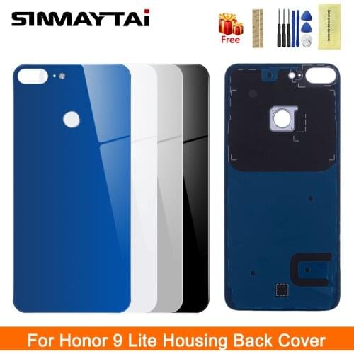 5.65'' For Huawei Honor 9 Lite Battery Cover Rear Door Housing Case Adhesive Tape For Honor 9 Lite Back Glass Cover Replacement