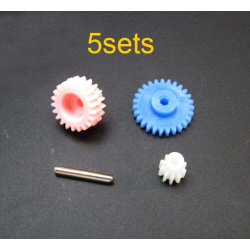 5 Sets 2.7:1 High Speed Gear SX Chassis Pinion Motor/Axle Gear 10T/27T For Tamiya Mini 4WD Racing Car Model