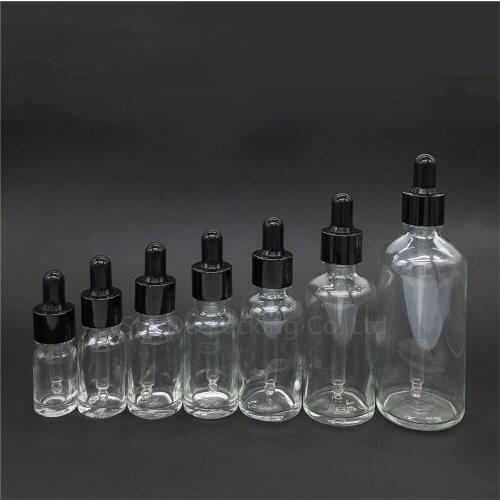 5ml,10ml,15ml,20ml,30ML,50ml,100ml transparent Glass Bottle Dropper Essential Oil Bottle,Reagent Eye Perfume bottles