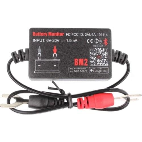 Bluetooth Car 12V Battery Detector ABS Fireproof Shell Safety Testing Tool Check on Mobile Phone APP
