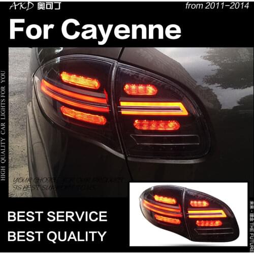 AKD Car Styling for Porsche Cayenne Tail Lights 2011-2014 Cayenne LED Tail Lamp DRL Dynami Signal Brake Reverse auto Accessories
