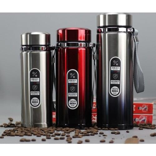 High capacity Business Thermos Mug Stainless Steel Tumbler Insulated Water Bottle Portable Vacuum Flask For Office Tea Mugs